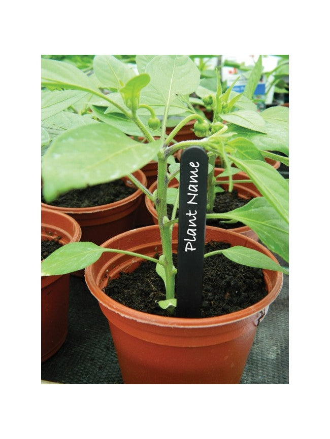 Bilde av 15 cm lange sorte plastetiketter pakke a 25 st-Spanne Plantesalg