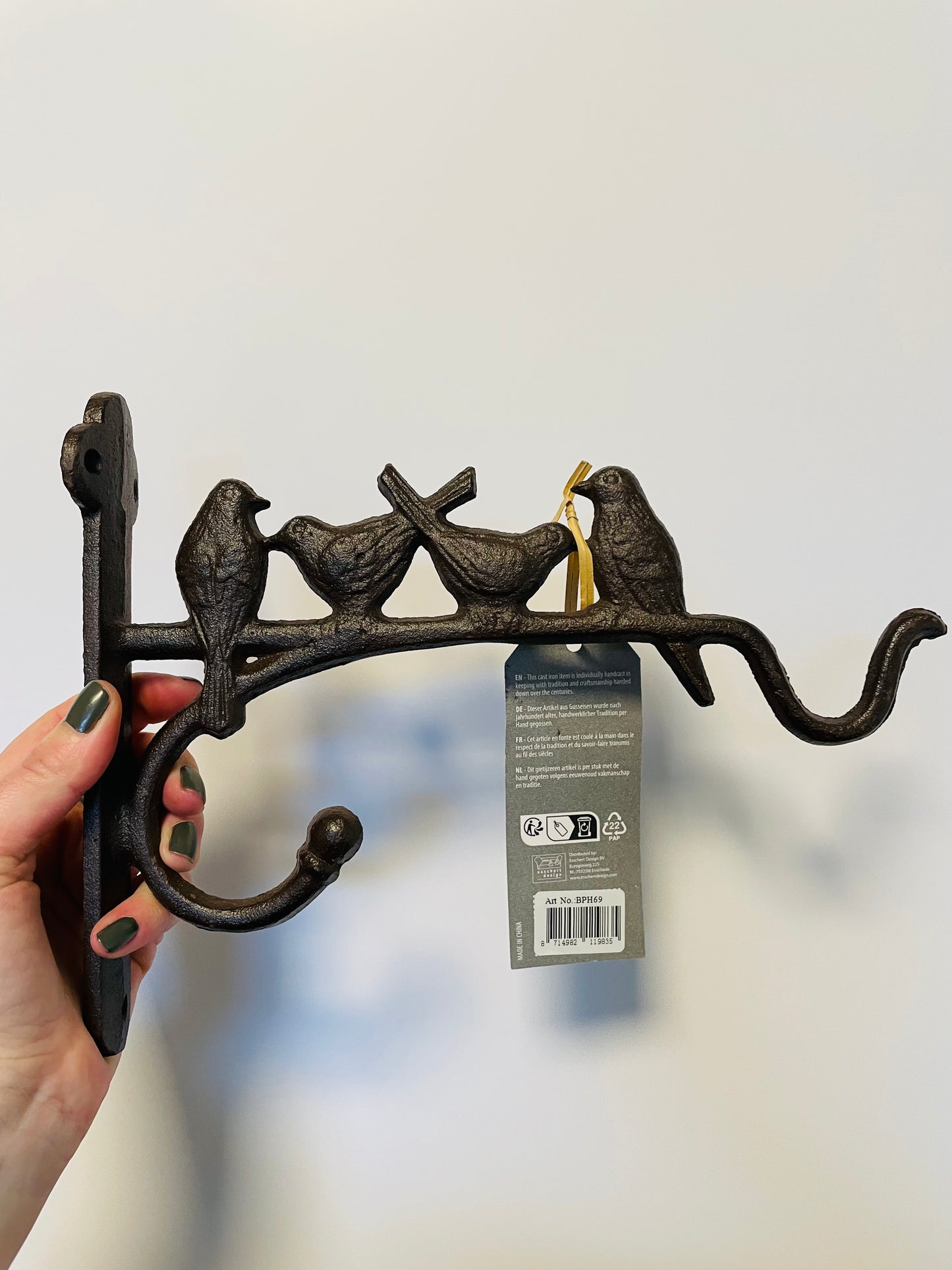 Bilde av Hanging basket hook with birds-Spanne Plantesalg