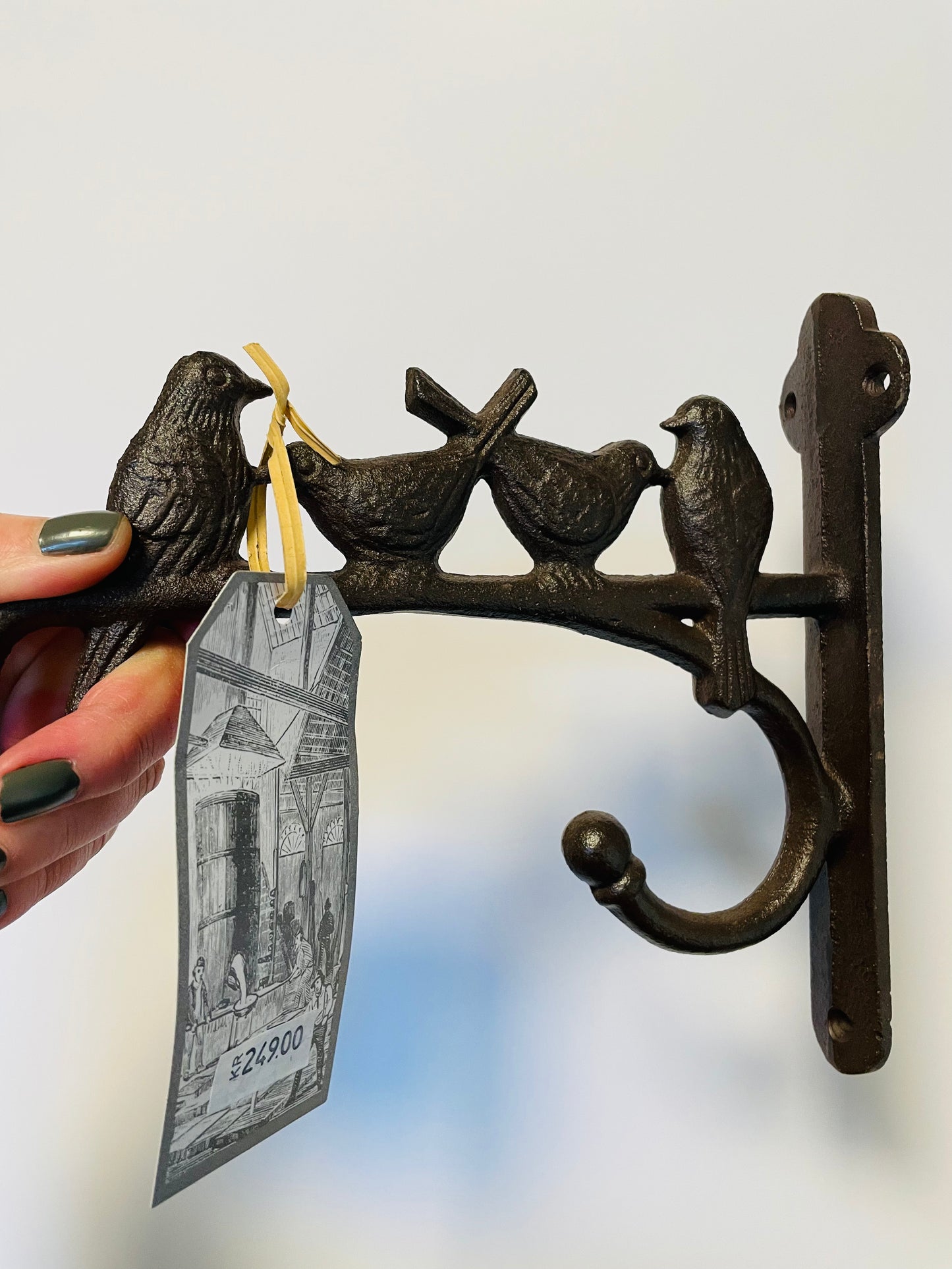 Bilde av Hanging basket hook with birds-Spanne Plantesalg