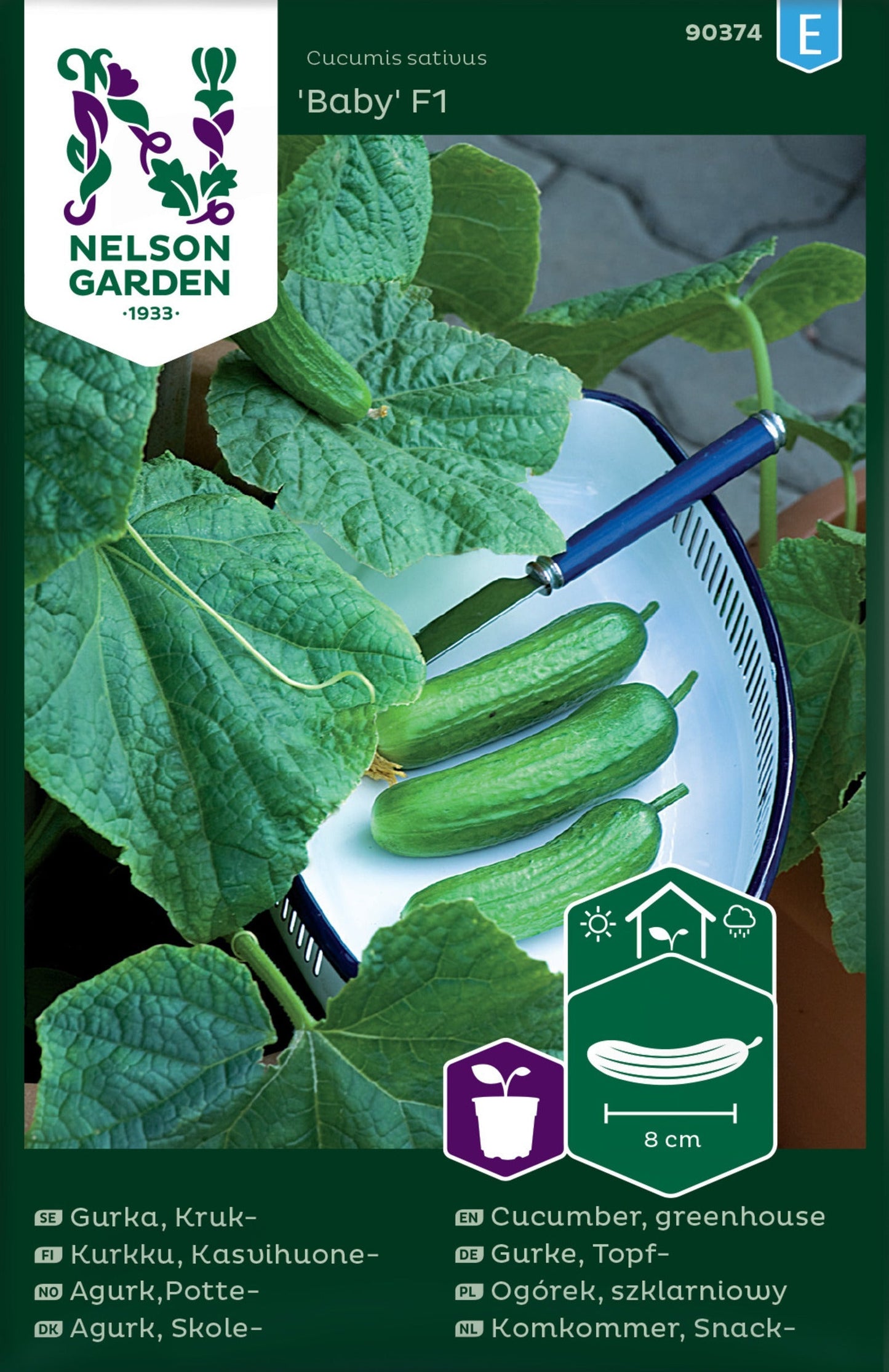 Bilde av Agurk,Potte-, Veksthus, Baby F1-Spanne Plantesalg