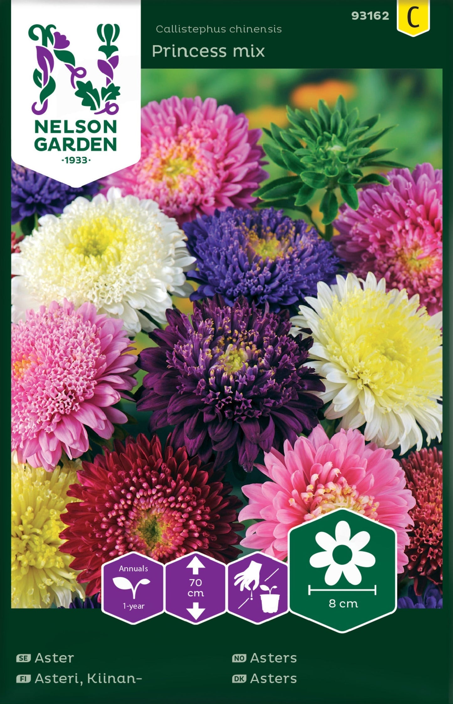 Bilde av Asters, Princess, blandede farger-Spanne Plantesalg