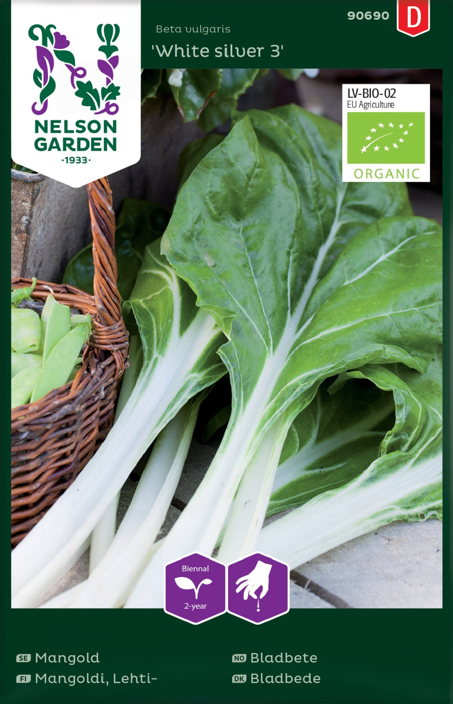 Bilde av Bladbete, White silver 3, Organic-Spanne Plantesalg