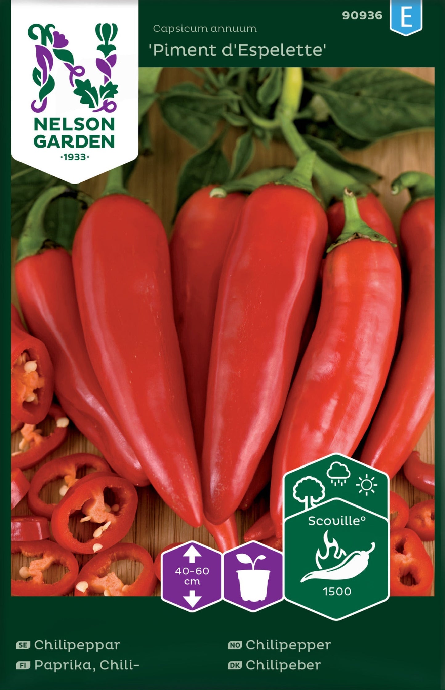 Bilde av Chilipepper, Piment d'Espelette-Spanne Plantesalg