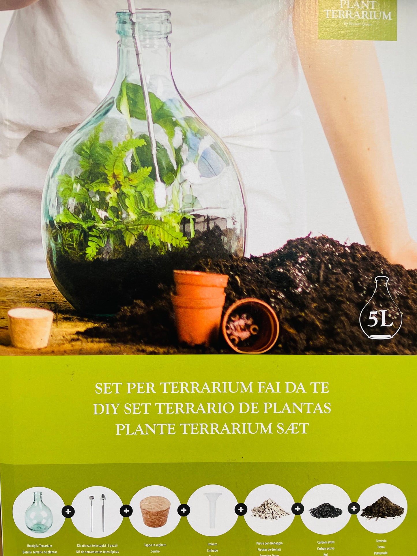Bilde av DIY terrarium set 5 L-Spanne Plantesalg