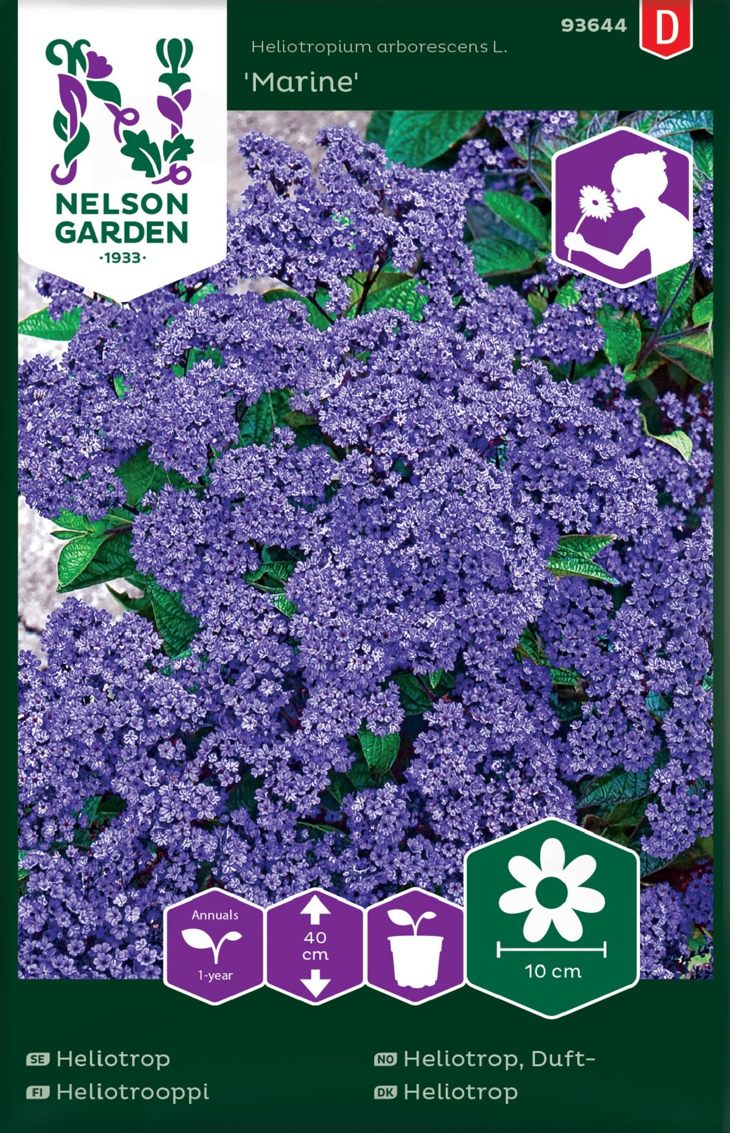 Bilde av Heliotrop, Duft-, Marine, marineblå-Spanne Plantesalg
