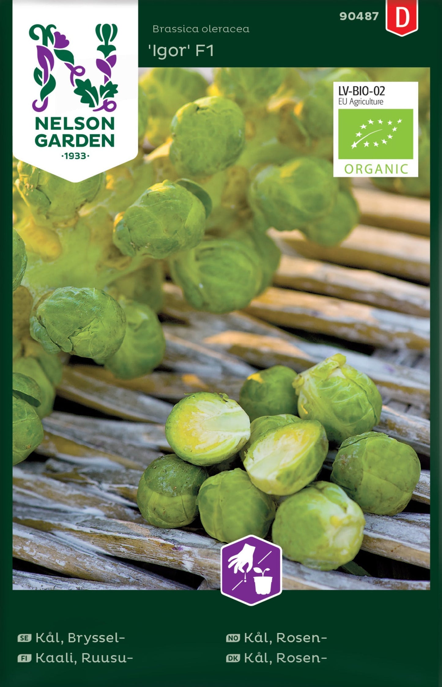 Bilde av Kål, Rosen-, Igor F1, Organic-Spanne Plantesalg