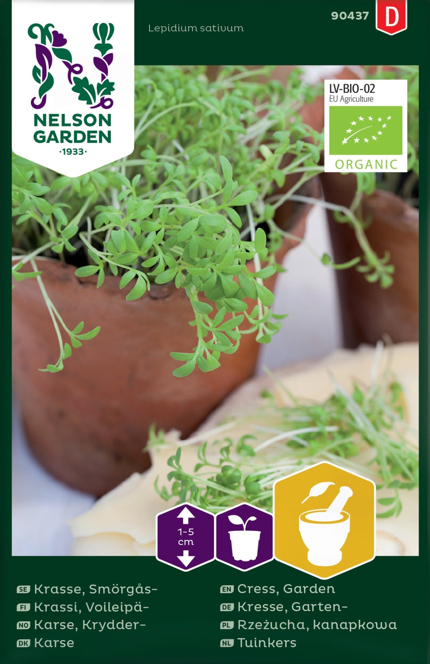 Bilde av Karse, Krydder-, Organic-Spanne Plantesalg