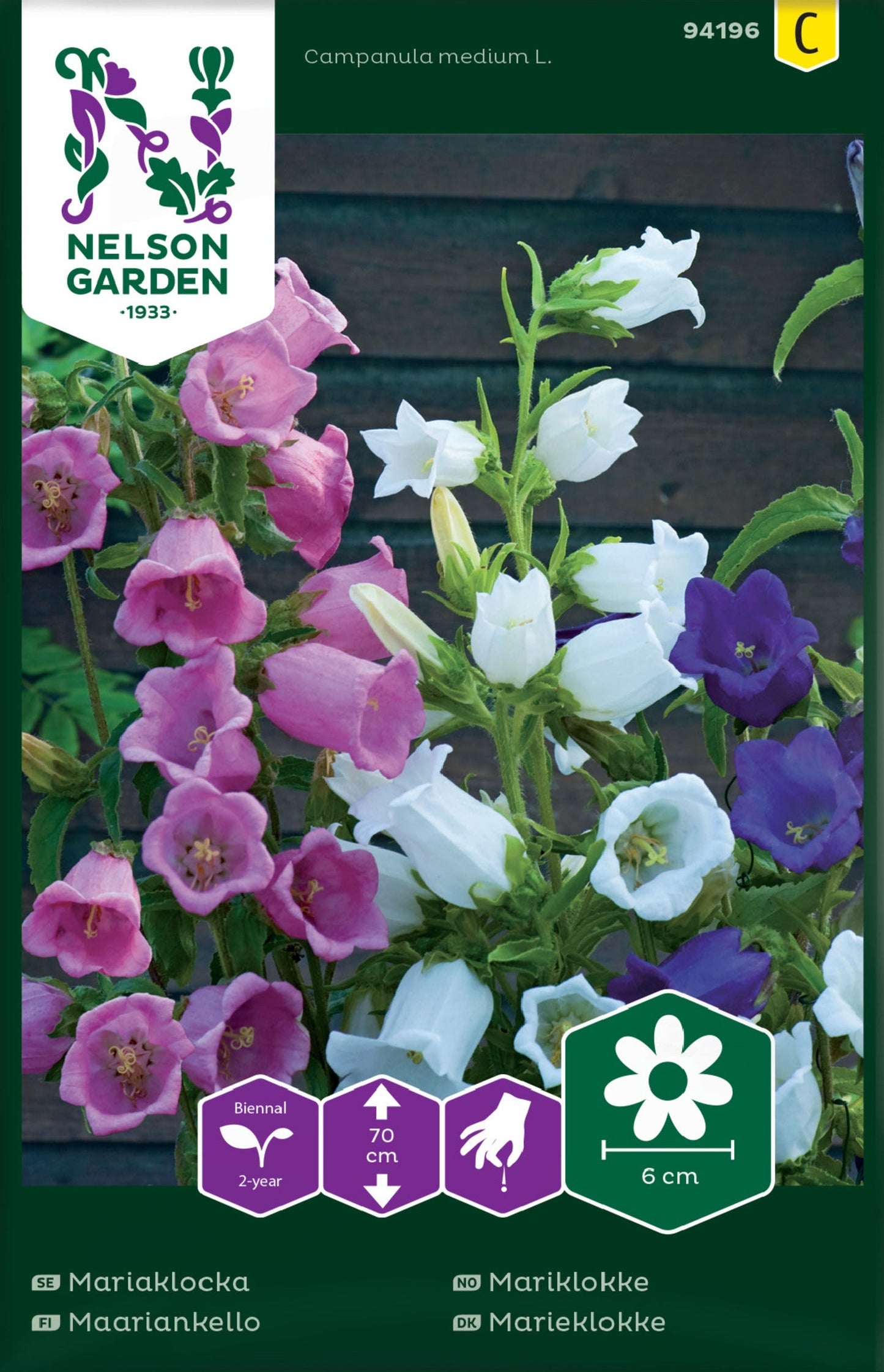 Bilde av Mariklokke, enkel, blandede farger-Spanne Plantesalg