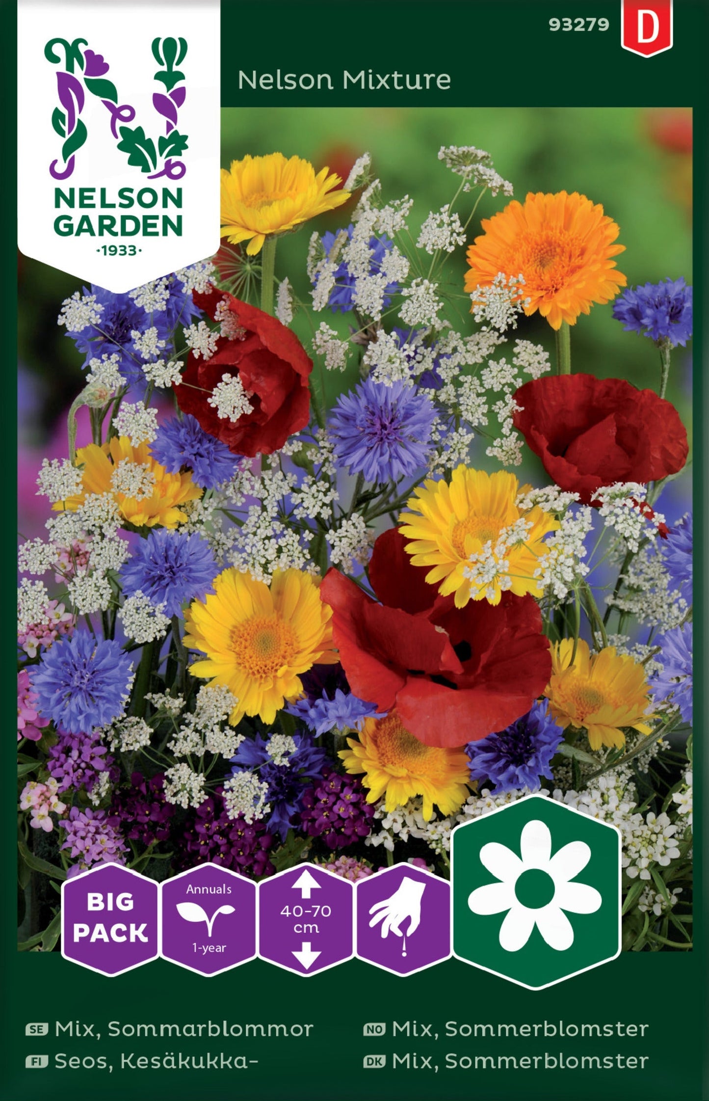 Bilde av Mix, Sommerblomster Big Pack-Spanne Plantesalg
