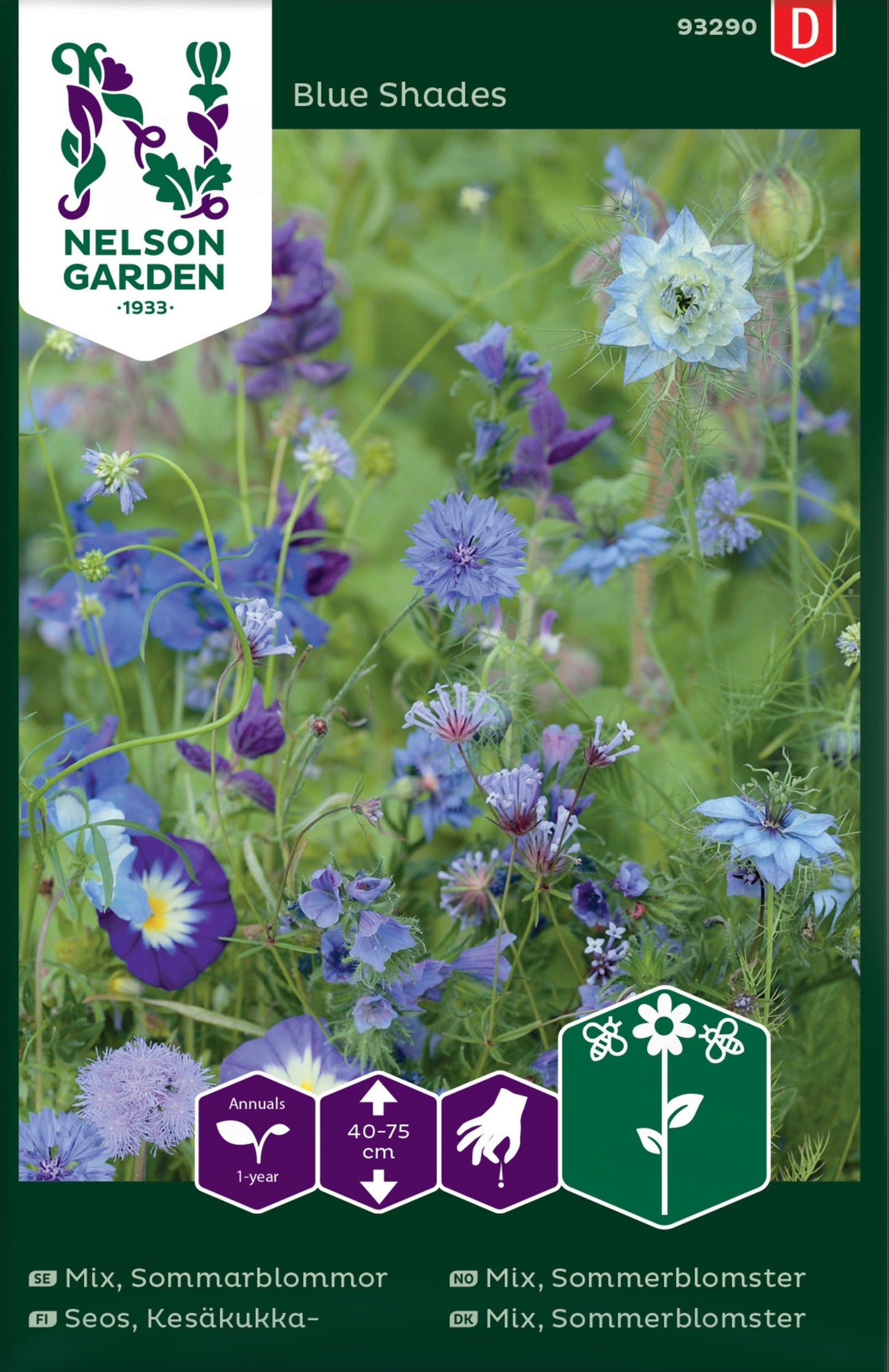 Bilde av Mix, Sommerblomster, blå-Spanne Plantesalg