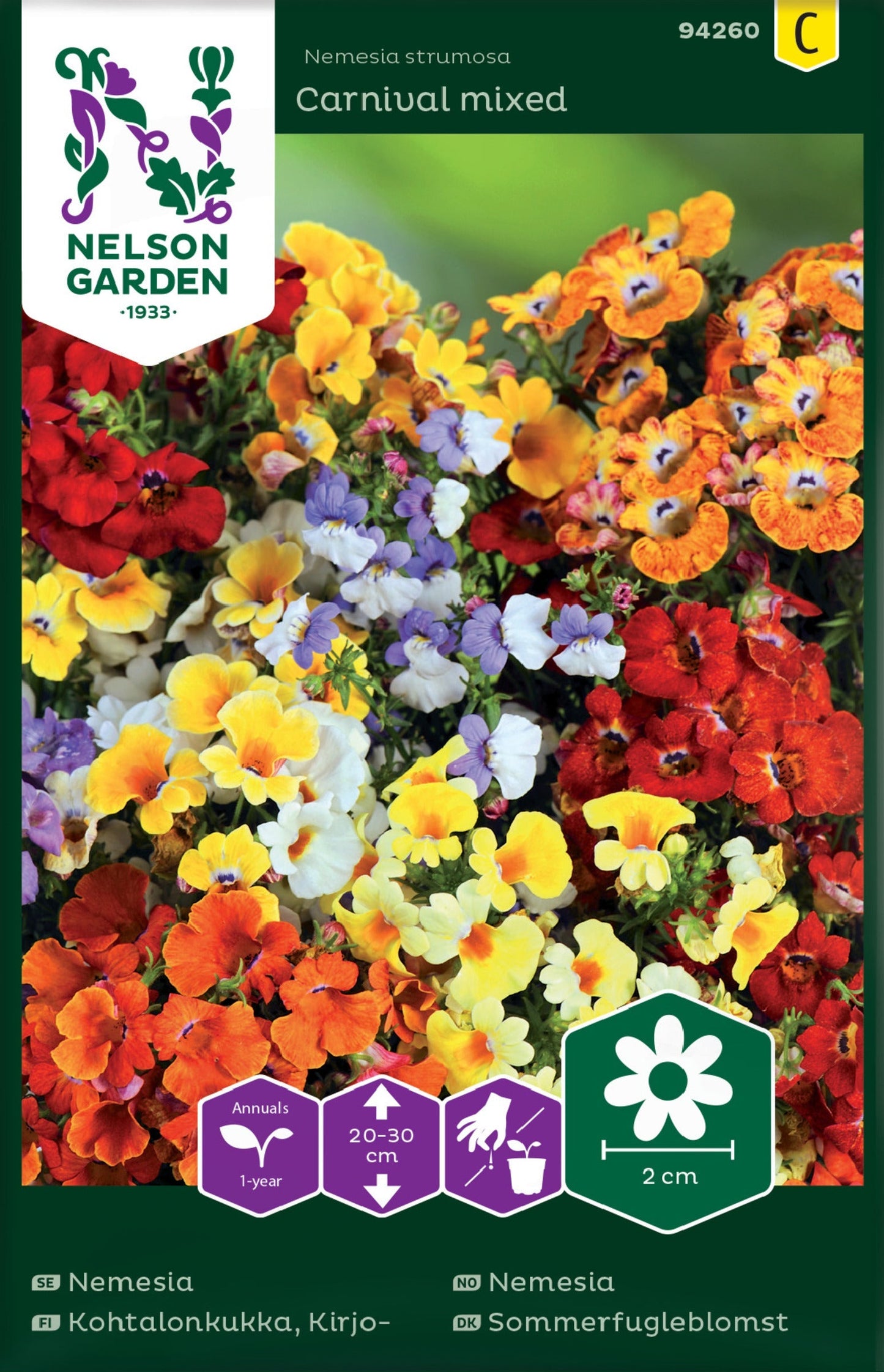 Bilde av Nemesia, Carnival, bl. farger-Spanne Plantesalg