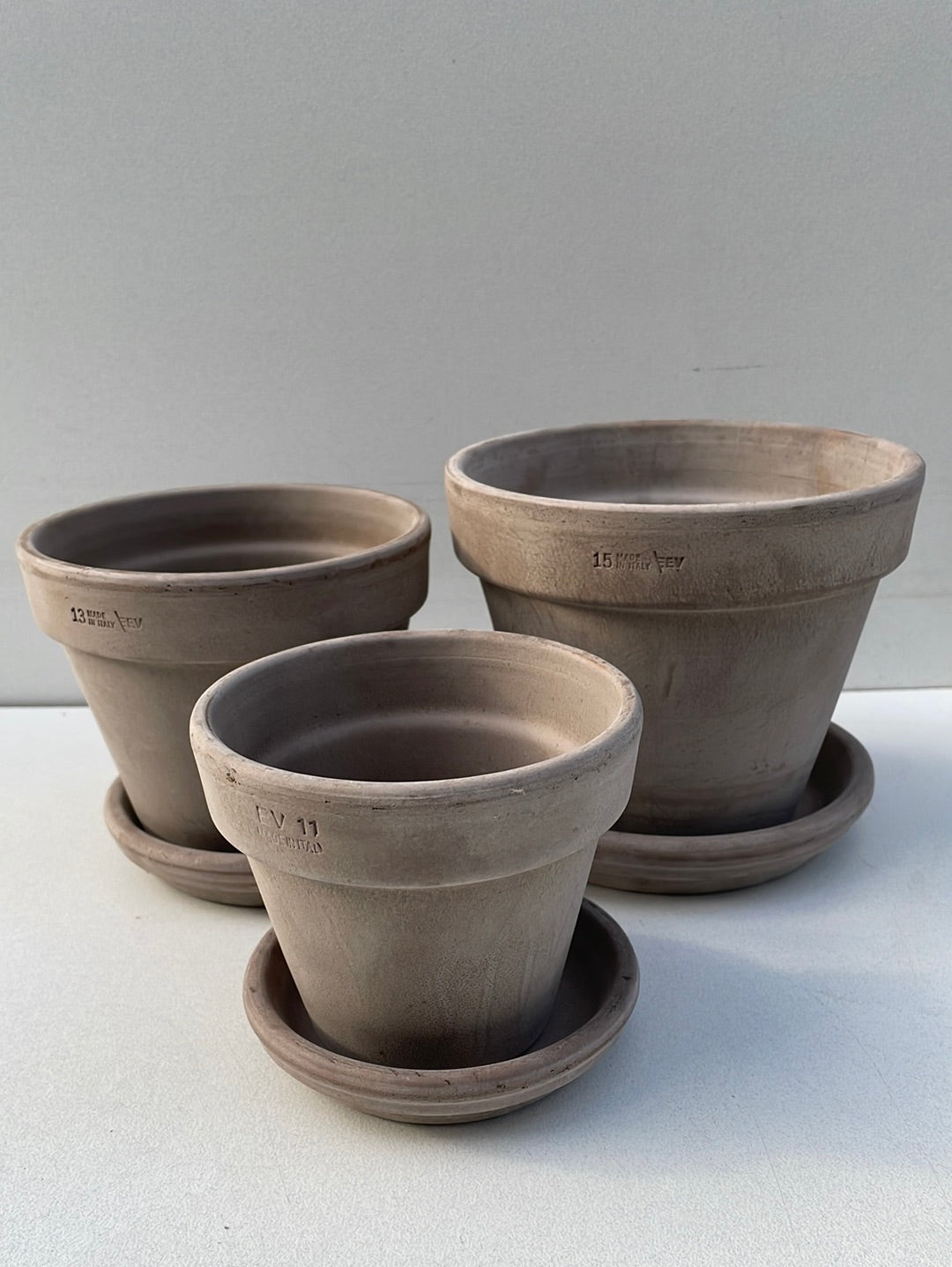 Bilde av Terracotta potte med fat 13 cm-Spanne Plantesalg