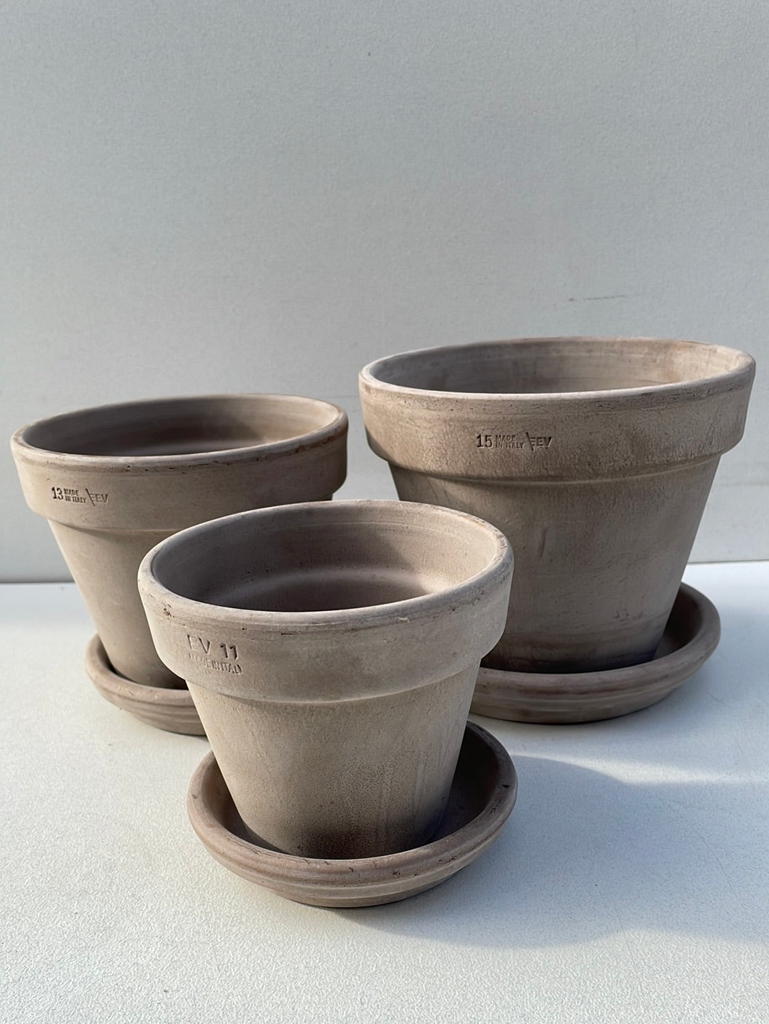 Bilde av Terracotta potte med fat 15 cm-Spanne Plantesalg