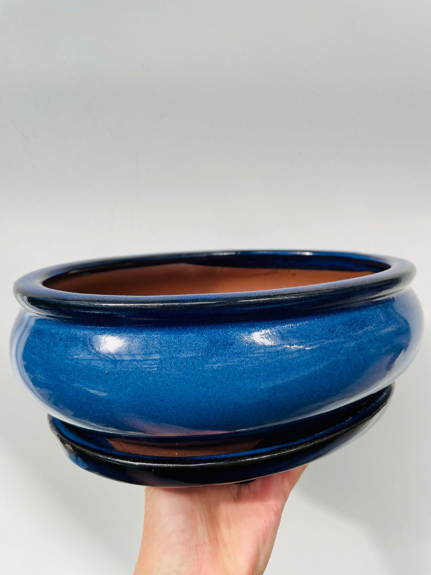 Bonsaipotte 25 cm med fat