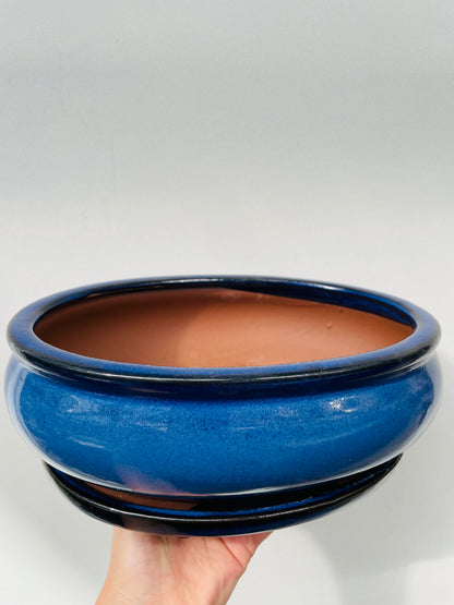 Bonsaipotte 25 cm med fat
