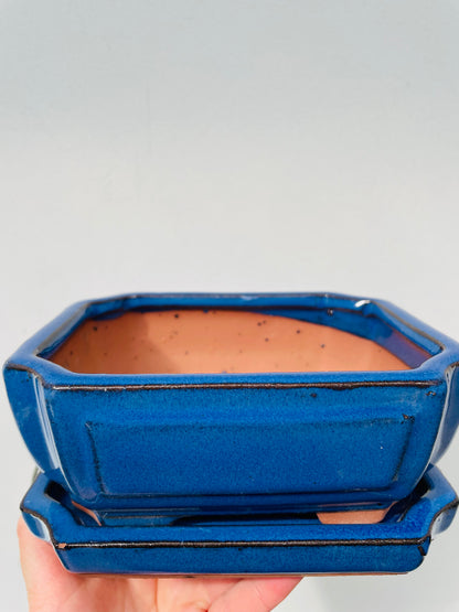 Bonsaipotte med fat 15 cm