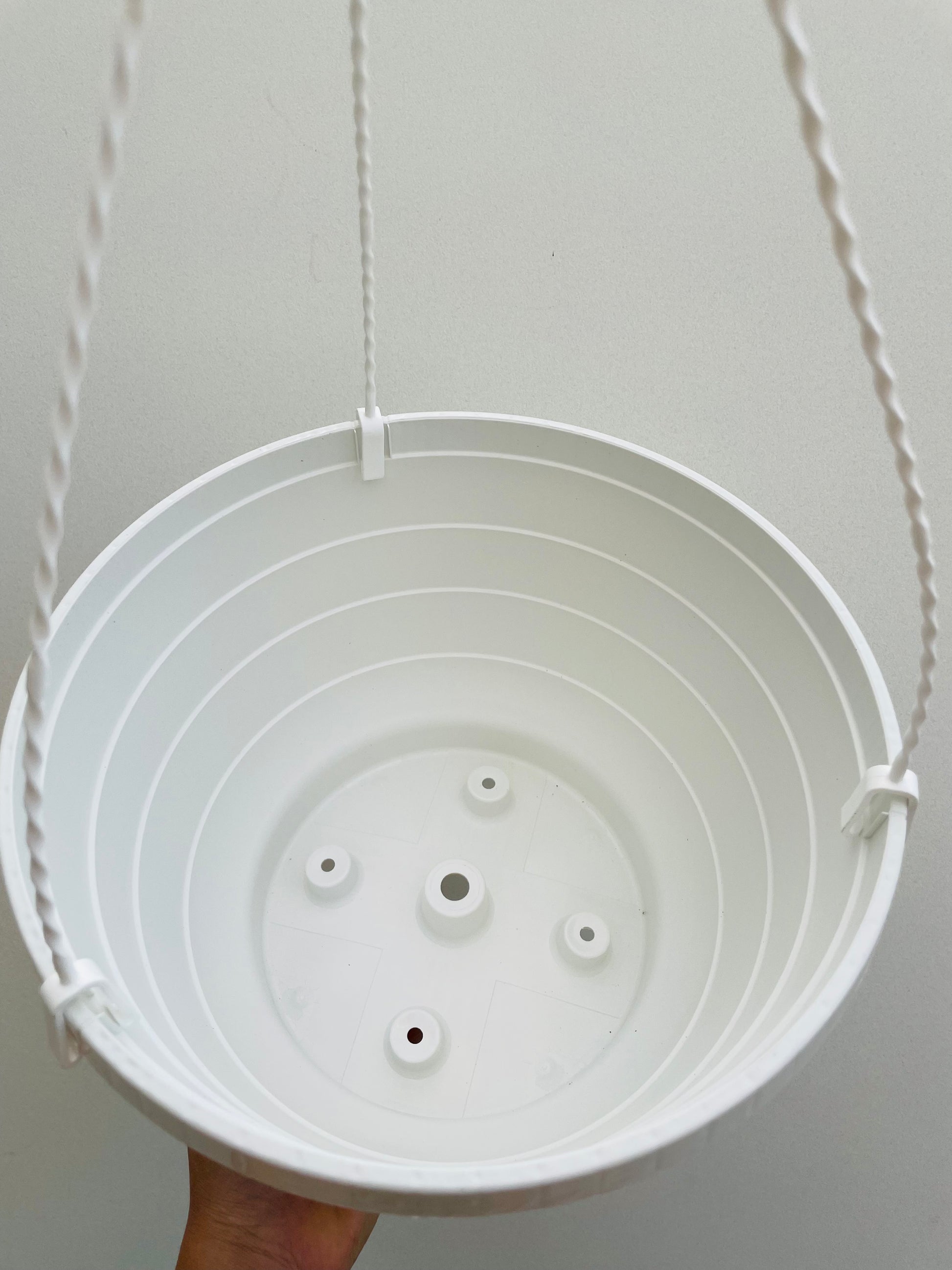 Bilde av Ampel plastpotte hvit 27 cm-Spanne Plantesalg