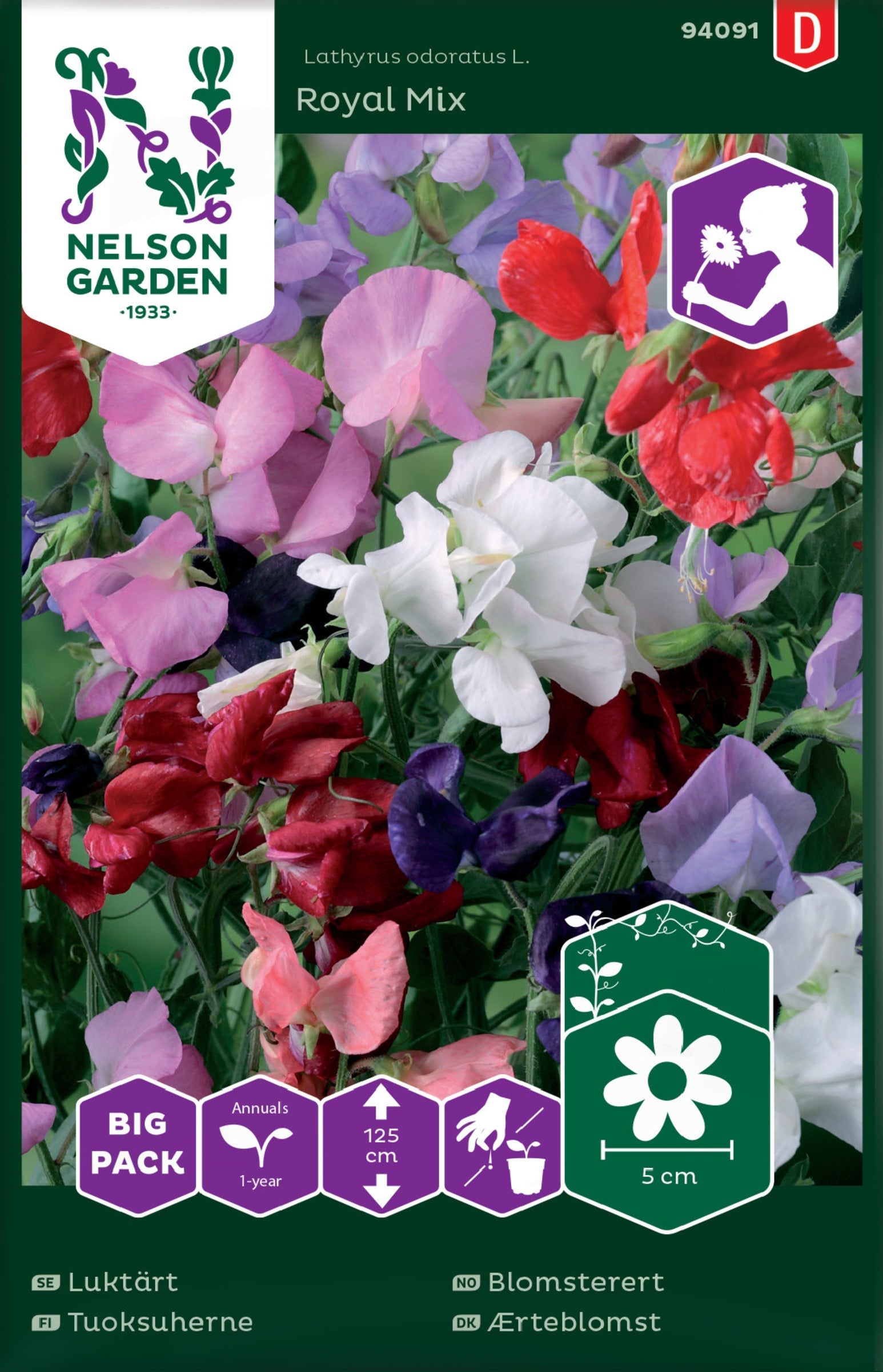 Bilde av Blomsterert, Royal, bl.farger Big pack-Spanne Plantesalg