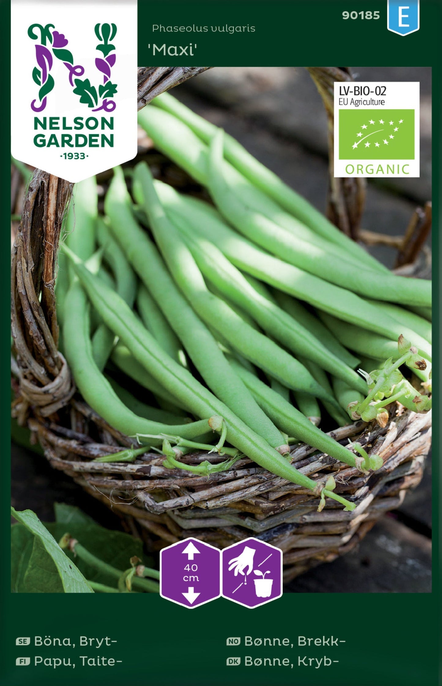 Bilde av Bønne, Brekk-, Maxi, Organic-Spanne Plantesalg