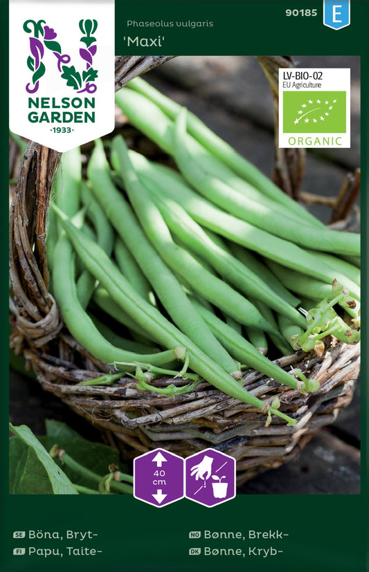Bilde av Bønne, Brekk-, Maxi, Organic-Spanne Plantesalg
