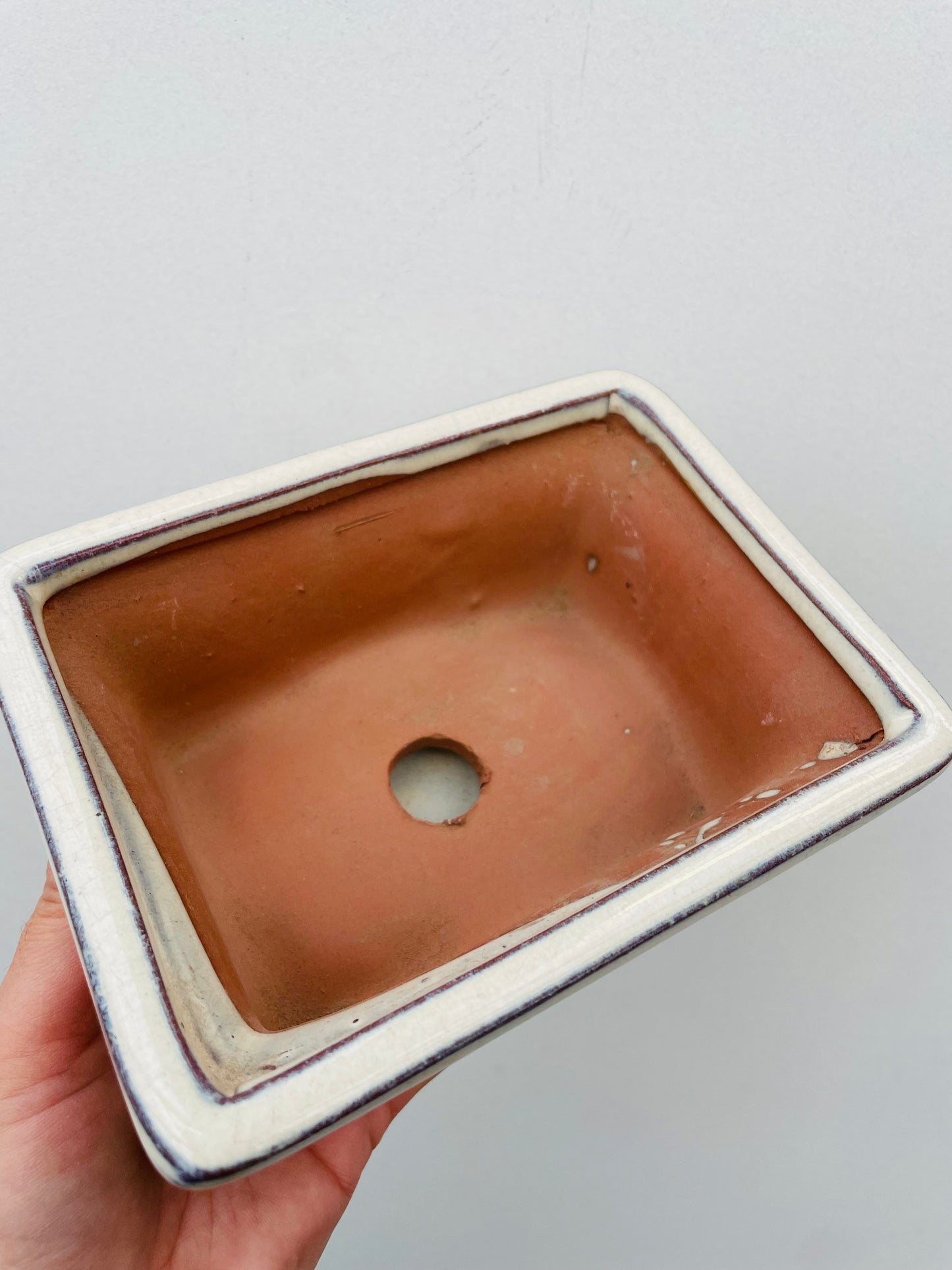 Bilde av Bonsaipotte med fat beige 15 cm-Spanne Plantesalg