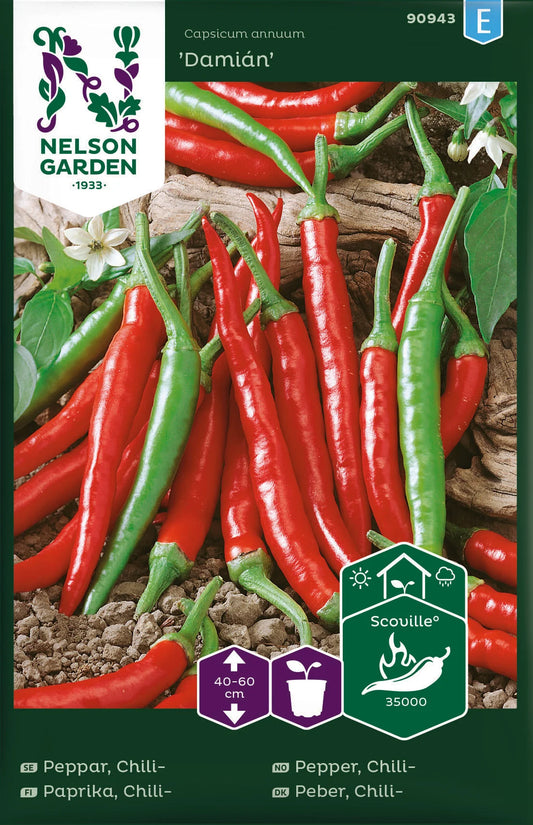 Bilde av Chilipepper, Damián, rød-Spanne Plantesalg