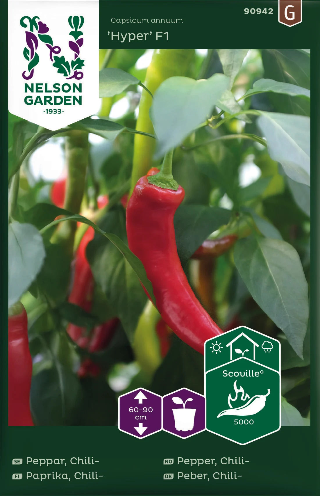 Bilde av Chilipepper, Hyper F1-Spanne Plantesalg
