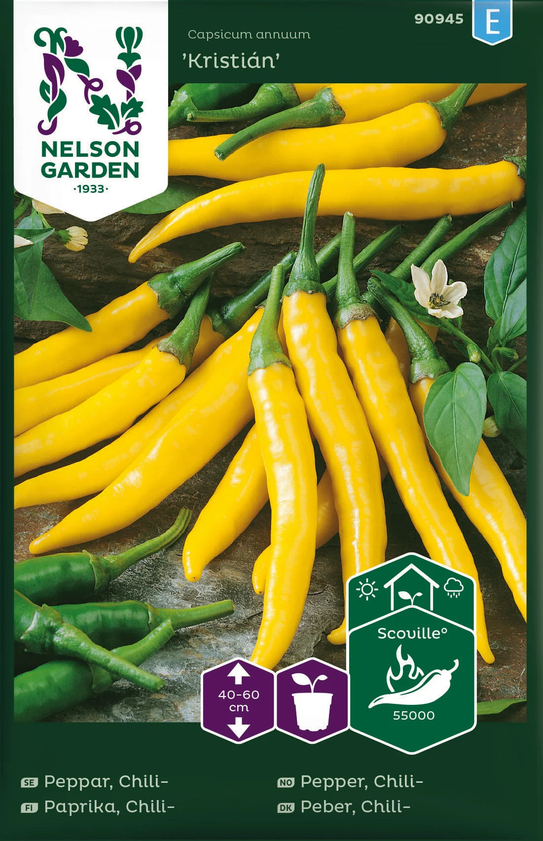 Bilde av Chilipepper, Kristián, gul-Spanne Plantesalg