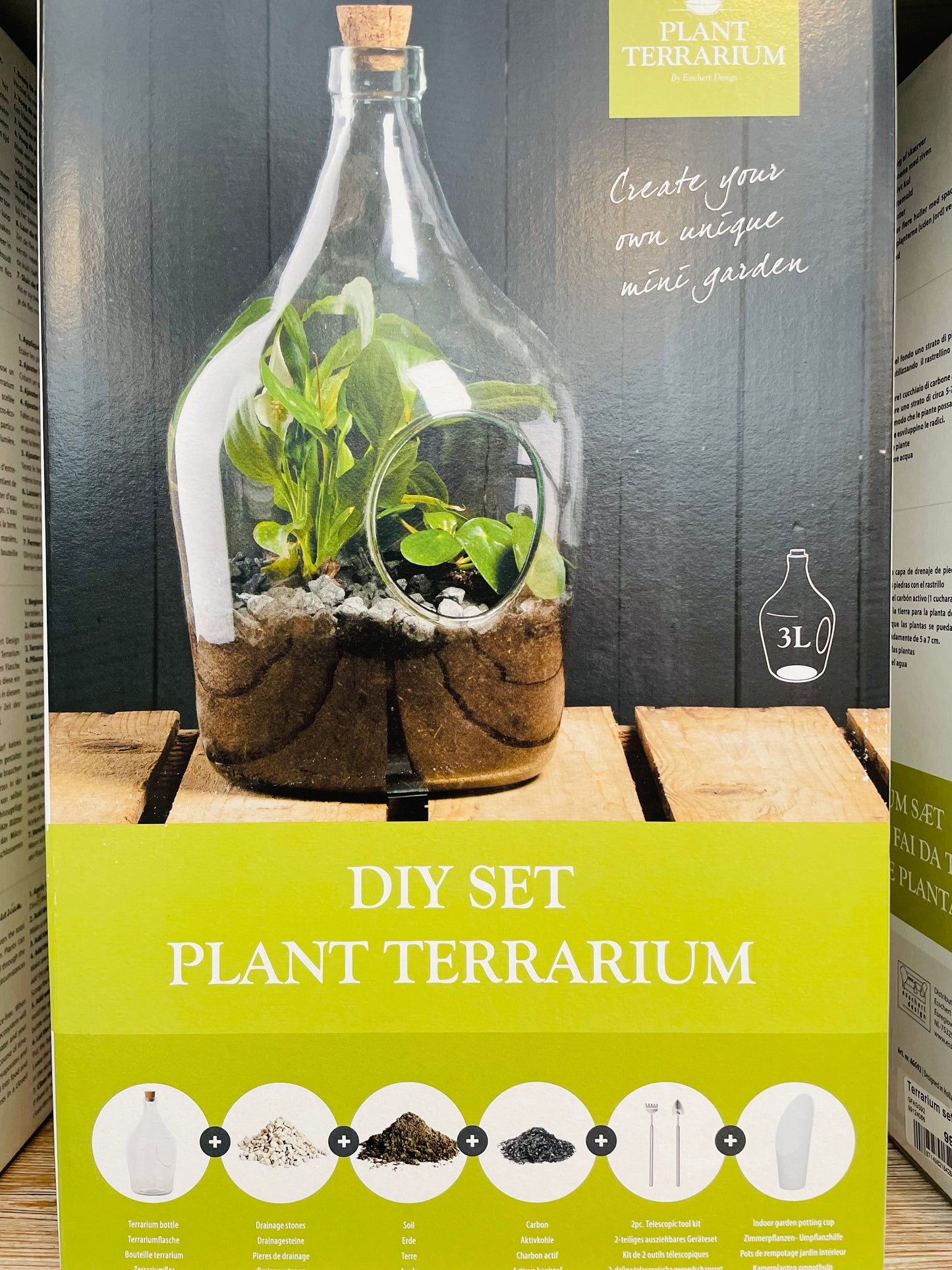 Bilde av DIY Terrarium set 3 litre-Spanne Plantesalg