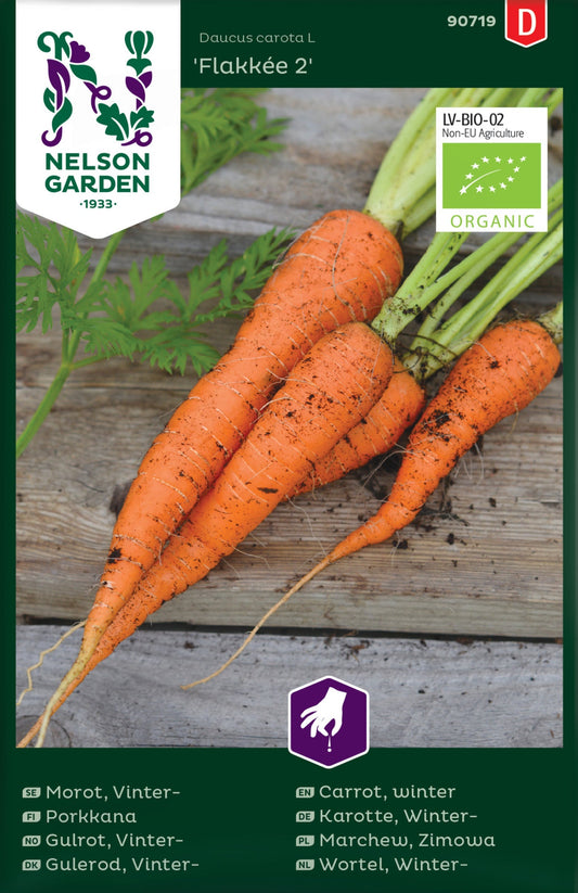 Bilde av Gulrot, Vinter-, Flakkée 2, Organic-Spanne Plantesalg