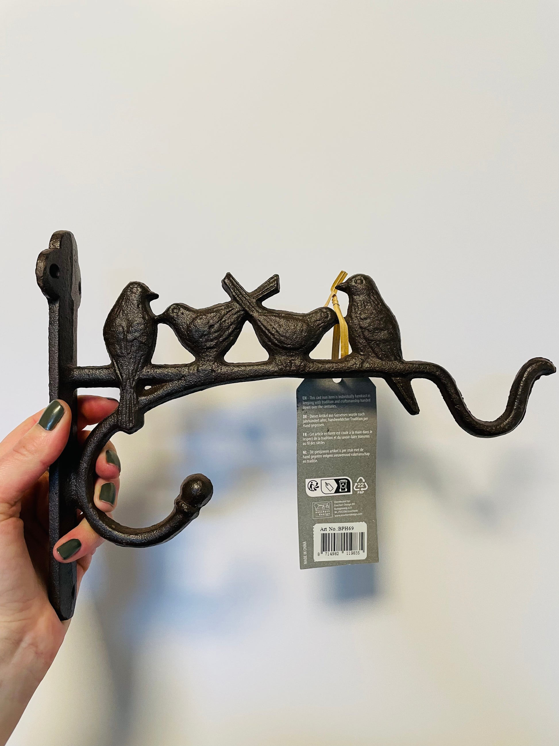 Bilde av Hanging basket hook with birds-Spanne Plantesalg