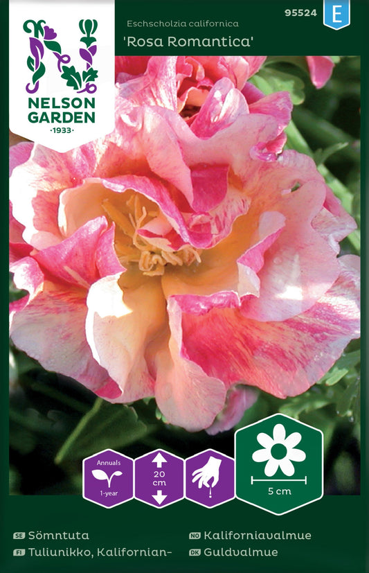 Bilde av Kaliforniavalmue, Rosa Romantica-Spanne Plantesalg