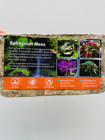 Bilde av Komprimert sphagnum mose 150 gr-Spanne Plantesalg