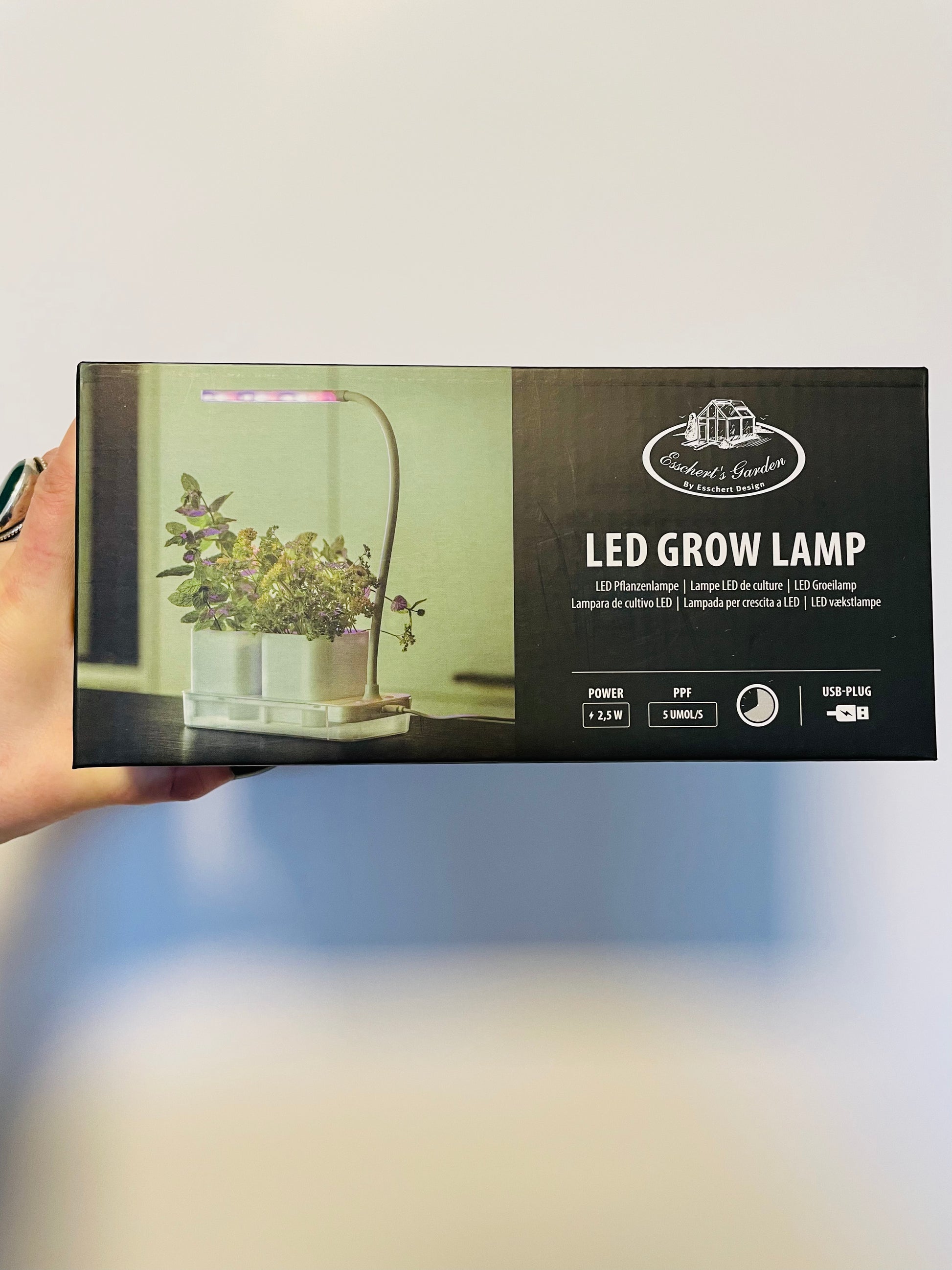 Bilde av LED plante lys med 2 potter-Spanne Plantesalg