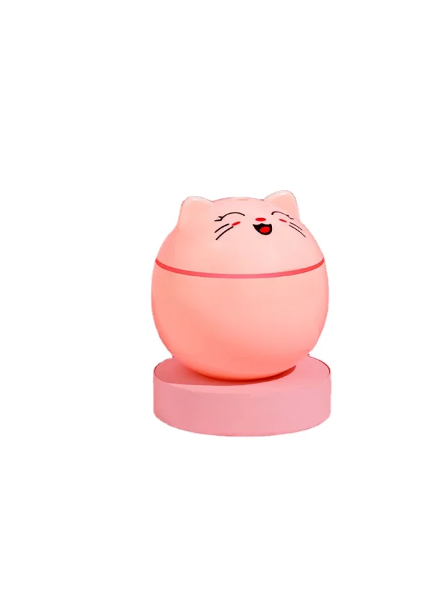 Bilde av Luftfukter 300 ml rund katt rosa-Spanne Plantesalg