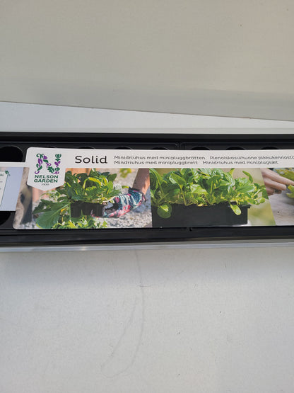 Bilde av Minidrivhus med minipluggbrett Solid 14x68 cm-Spanne Plantesalg