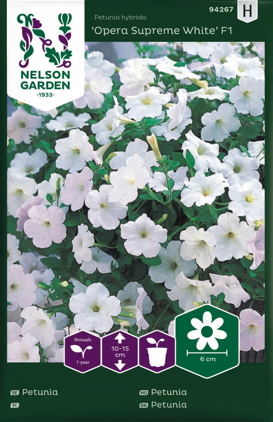 Bilde av Petunia, Opera Supreme White F1-Spanne Plantesalg