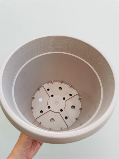 Bilde av Plastpotte med fat 25 cm-Spanne Plantesalg