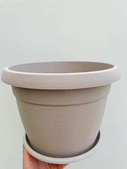 Bilde av Plastpotte med fat 25 cm-Spanne Plantesalg