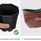 Bilde av Plastpotte med fat sort 10 st-Spanne Plantesalg