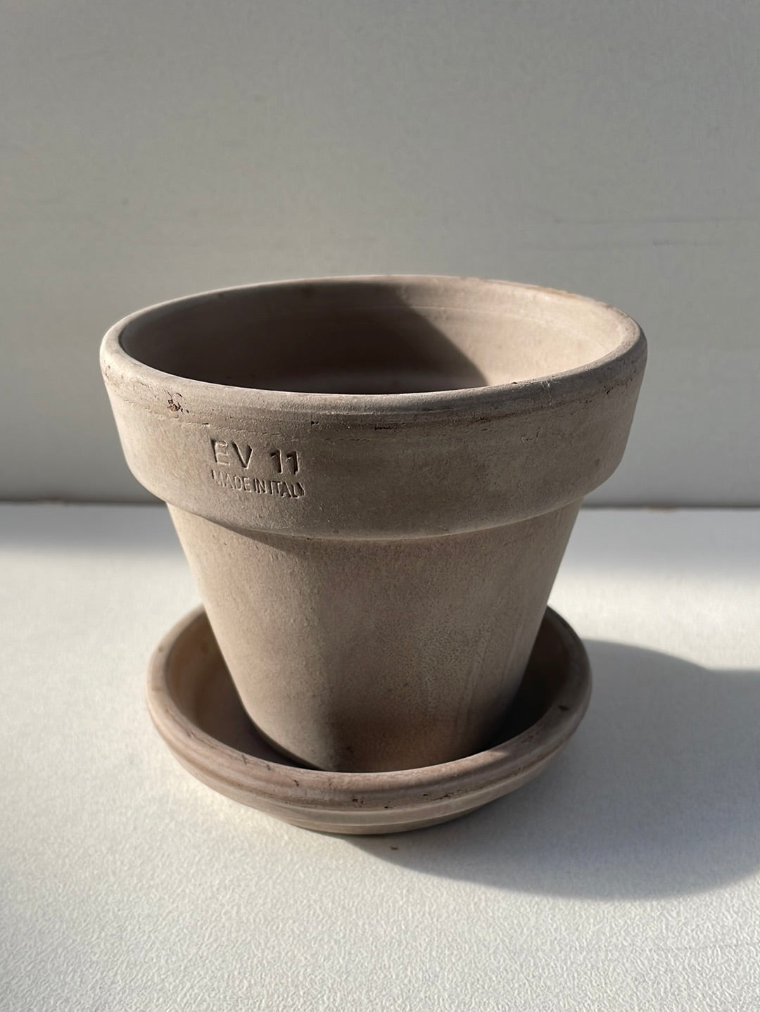 Bilde av Terracotta potte med fat 11 cm-Spanne Plantesalg