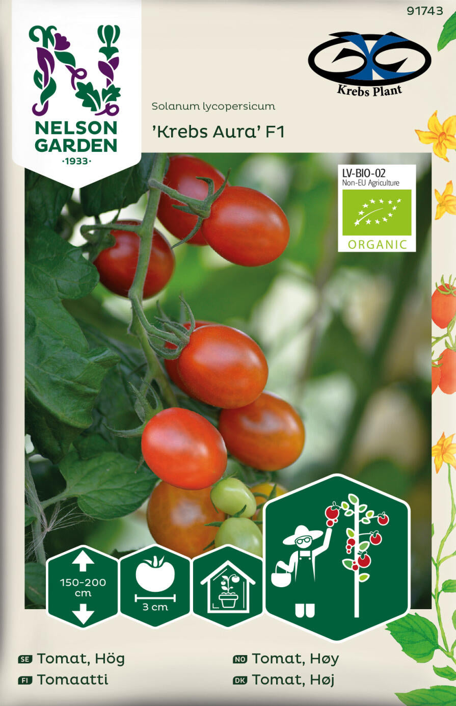 Bilde av Tomat, Høy, Krebs Aura F1-Spanne Plantesalg