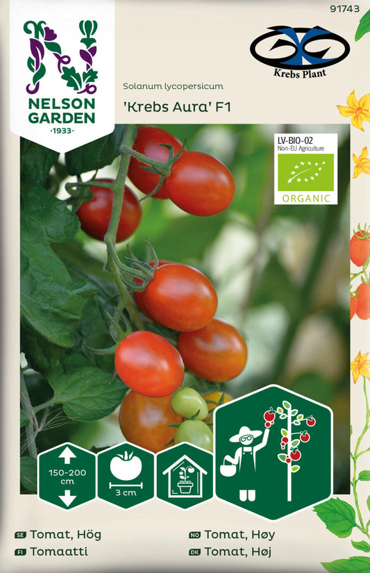 Bilde av Tomat, Høy, Krebs Aura F1-Spanne Plantesalg