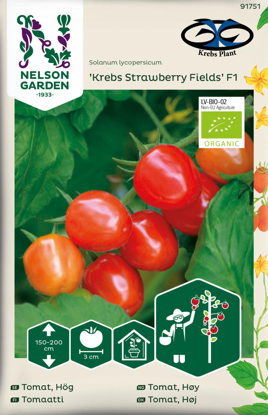 Bilde av Tomat, Høy, Krebs Strawberry Fields F1-Spanne Plantesalg