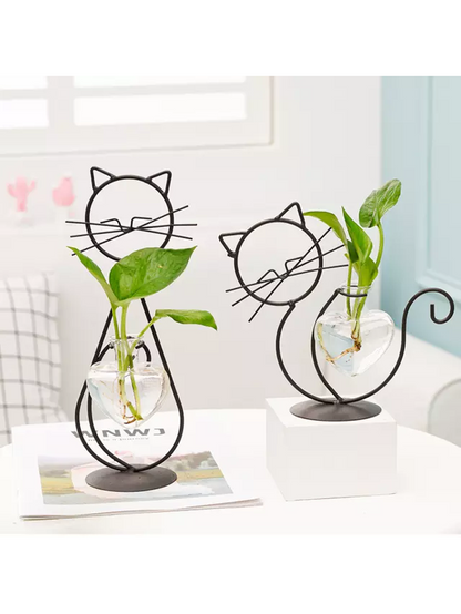 Bilde av Vase katt med hjerte-Spanne Plantesalg