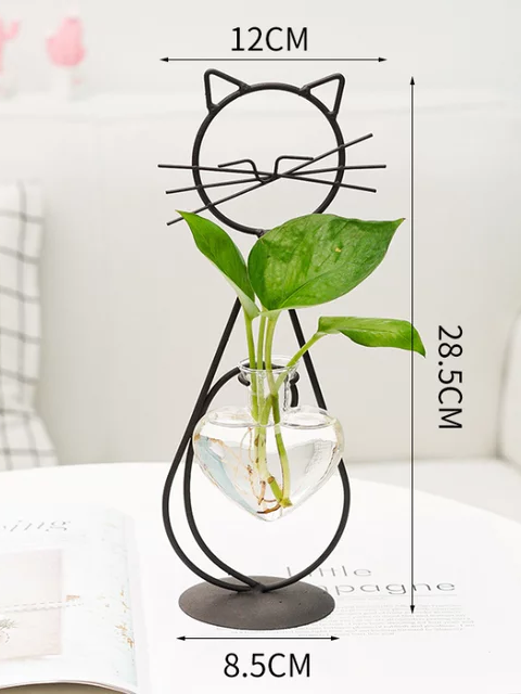 Bilde av Vase katt med hjerte-Spanne Plantesalg