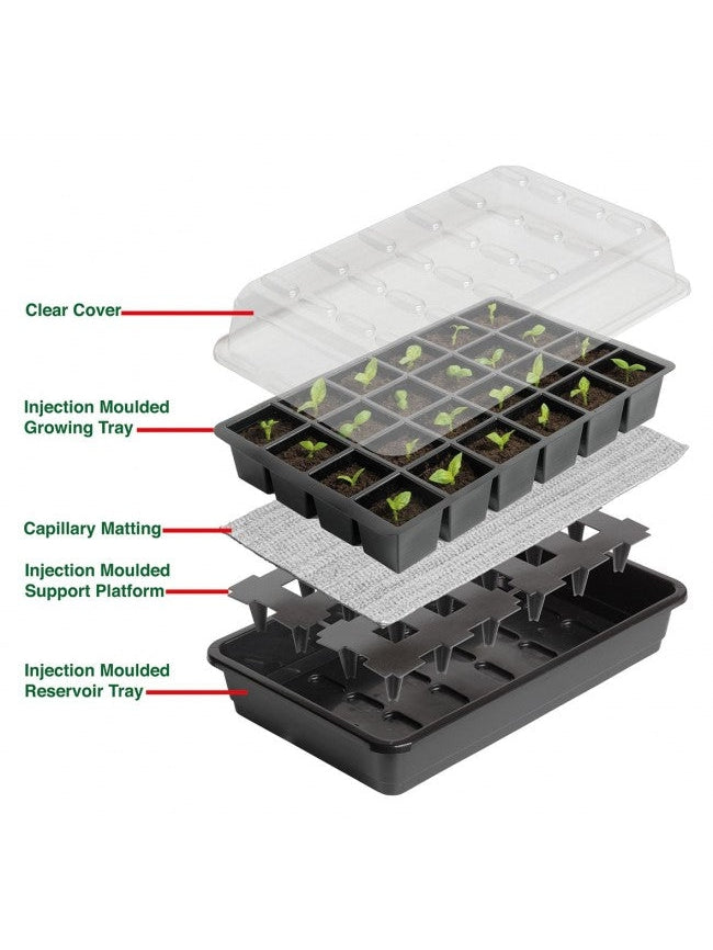 Bilde av 12-celler selvvannende frø- og stiklingsbrett-Spanne Plantesalg